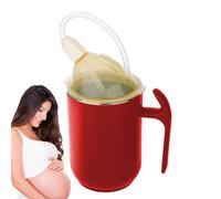 Vasos para adultos mayores - Taza de alimentación a prueba de derrames, taza ergonómica para beber con asa, tapa de hospitalario | Soporte de bebidas para el cuidado del paciente para trastornos