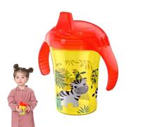 Vasos para beber para niños pequeños, taza de entrenamiento de transición de pico de pato para leche con 2 asas, botella de agua de aprendizaje, suministros de alimentación para niños y