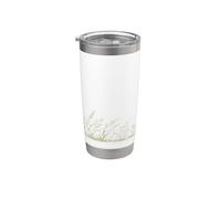 Vasos para el hogar, trabajo, oficina, WildGrass Botanical Nature Vaso térmico de acero inoxidable de doble pared