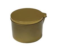 Vasos para Velas Tarro de Vela vacío a Granel, Recipiente con Pico vertedor, Caja de Almacenamiento vacía, fabricación de Velas for masajes de aromaterapia DIY(Gold-12PCS)