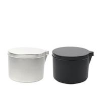 Vasos para Velas Tarro de Vela vacío a Granel, Recipiente con Pico vertedor, Caja de Almacenamiento vacía, fabricación de Velas for masajes de aromaterapia DIY(Silver6 Black6)