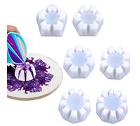 Vasos para verter flores, silicona suave y flexible, práctico accesorio de pintura, diseño multiestilo, fácil de manejar, kit de vasos de vertido ideal para resina acrílica, manualidades, bricolaje