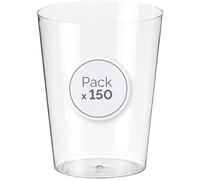 Vasos Sidra - Plástico cristalino (PS) - Color Transparente - Reciclable (150 Uds. Vasos sidra 600 Ml)