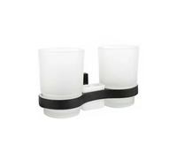 Soporte Para Vaso Cepillos De Dientes De Pared Negro Casa 02104