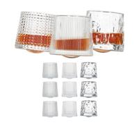 Vasos whisky set de cristales 150 ml vasos de rocas vasos old fashioned