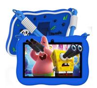 VASOUN Tablet infantil de 7 pulgadas con cordón, Android 13 con tableta infantil de 32 GB, WiFi, cámara dual, límites de tiempo, filtros de edad, controles parentales, software para niños preinstalado