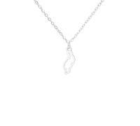 VASSAGO Collar con diseño de mapa de las Islas Canarias, collar de mapa de las 7 islas de España, joyería de recuerdo de viaje, para mujeres y hombres, ajustable, Acero inoxidable, Sin piedra preciosa