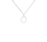 VASSAGO - Collar con esquema de las Islas Canarias España 7 islas Mapa Collar de viaje, recuerdo de viaje para mujeres y hombres, Adjustable, Acero inoxidable, Sin piedra preciosa