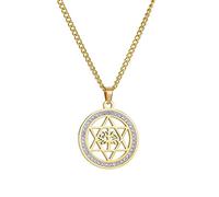 VASSAGO Collar de árbol de la vida, collar de estrella de David para hombres y mujeres, árbol genealógico, joyería religiosa de Judaica, Acero inoxidable