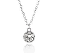 VASSAGO Collar de fútbol americano con dije de pelota de fútbol para mujeres, joyería deportiva, regalos de fútbol para adolescentes, niñas y niños jugadores, Adjustable, Zinc, No es una piedra