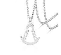 VASSAGO Collar de la Virgen María para mujer, colgante de la Virgen de Guadalupe de acero inoxidable, joyería religiosa católica, regalo de confirmación y bautismo (Plata)