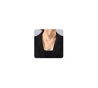 VASSAGO Collar de nudo celta irlandés de buena suerte, de acero inoxidable, colgante de nudo de la trinidad, joyería geométrica atemporal para hombres, Adjustable, Acero inoxidable, No es una piedra