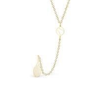 VASSAGO Collar de raqueta de tenis para mujeres y hombres, de acero inoxidable, delicada raqueta de tenis, colgante en forma de Y, regalo deportivo, joyería para adolescentes amantes de los deportes