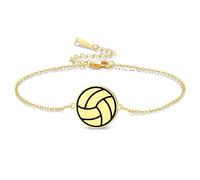 VASSAGO Fútbol/Voleibol/Baloncesto/Fútbol/Béisbol Pulsera para Mujeres Hombres Pulsera Deportiva de Acero Inoxidable Joyería Regalos para Adolescentes Equipo Entrenador Jugadores
