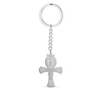 VASSAGO Llavero Cruz Ankh Copta Egipcia para Hombre y Mujer | Llavero Cruz Ankh Egipcia Antigua con Ojo de Horus Halcón Horus Was Djed Seba Sa Shen Amuleto Joyería Mitología Egipcia