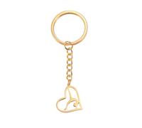 VASSAGO - Llavero de gimnasia de acero inoxidable con colgante de bailarina deportiva para gimnasia, entrenadores, joyería para niñas