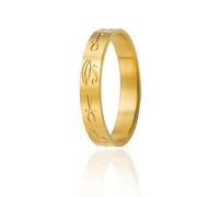 VASSAGO Ojo de Horus Ankh Cruz Anillo para Mujeres Hombres Acero Inoxidable Egipto Dedo Anillos Amuleto Egipcio Protección Joyería