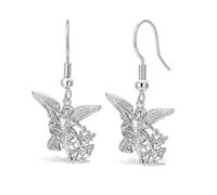VASSAGO Pendientes de San Miguel de Acero Inoxidable para Hombre y Mujer | Medalla-amuleto de protección retro del Arcángel San Miguel, pendientes joya religiosa católica cristiana