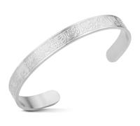 VASSAGO Pulsera Ayatul Kursi para Mujeres Hombres Regalos islámicos Musulmán Alá Corán pulseras abiertas caligrafía árabe flor de loto pulseras Islam Eid Ramadán joyería (Pulsera Ayatul Kursi-S)