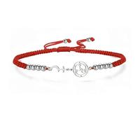 VASSAGO Pulsera De Acero Inoxidable Con El Símbolo De Lilith Cordón Trenzado Ajustable Cruz Lunar Y Sigilo De Lilith Joyas Góticas De Brujería Para Mujeres Y Hombres