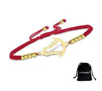 VASSAGO Pulsera de la Virgen María para mujer, de acero inoxidable, hecha a mano, cuerda trenzada cristiana, regalo religioso para confirmación, bautizo, primera comunión, Adjustable, Acero inoxidable