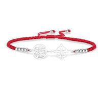 VASSAGO Pulsera de nudo de bruja Tetragrammaton Pentagrama Pulsera Celta Nudo Colgante Nombre de Dios Cuerda Trenzada Ajustable Protección Brujería Joyería Pagana para Mujer y Hombre (S-R string)