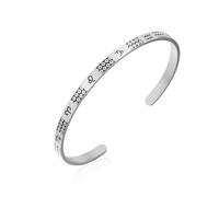 VASSAGO Pulsera del zodiaco para mujeres y hombres, acero inoxidable, 12 constelaciones, brazalete abierto de astrología, joyería, regalo de cumpleaños para uso diario, Ajustable, Acero inoxidable