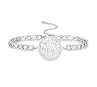 VASSAGO Pulsera islámica musulmana de acero inoxidable del Corán Ayatul Kursi, pulsera de Alá con dije de caligrafía árabe Ramadán Eid joyería regalos, talla única, Acero inoxidable, No es una piedra