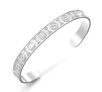 VASSAGO Pulsera Tipo Brazalete Coexist In Peace Convivir En Paz Pulsera De La Armonía Entre Las Religiones Del Mundo Joyería Religiosa Pulsera Ajustable Con Amuleto Protector Regalo Para Mujeres