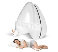 VASSL Almohada Piernas Dormir - Cojin para Dormir Entre Las Piernas con Espuma de Memoria - Soporte para el Tobillo y la Rodilla - Almohadilla para Dormir de Lado.