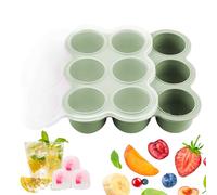 Vassoio Congelatore Per Alimenti Neonato - Vassoio Per Congelatore Per Alimenti | Scomparti Con Coperchio | Vassoio In Silicone Per Alimenti | Contenitore Svezzamento Bebè | Freezer Multiuso