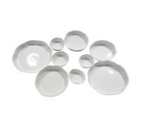 Vassoio Da Servizio A Grappolo, Decorativo Per Dolci | Gruppo Di 9 Ciotole Da Servizio | 22,05x14,57 PoFeste In Sala Da Pranzo, Matrimoni, Spuntini, Patatine, Frutta, Caramelle, Pasti, Antipasti