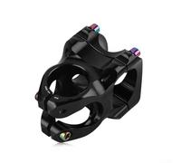 Vástago corto de aleación de aluminio CNC para bicicletas diseñado para adaptarse a manillares de 31 8 mm y tamaños estándar de horquilla (negro)