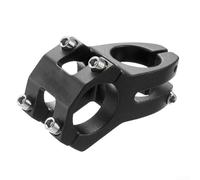 Vástago corto de aleación de aluminio para bicicletas de montaña, apto para manillares de 31 8 mm y 28 horquillas de 6 mm, abrazadera segura de cuatro pernos para una conducción estable (negro)