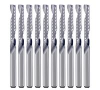 Vástago de 3.175mm, flauta única, cortador de fresado en espiral de corte de 3.175mm de diámetro, longitud de corte de 22mm, pulgadas para plástico acrílico de PVC MDF