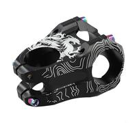 Vástago de aleación de aluminio ligero para bicicletas, tamaño de manillar de 31 8 mm, 45 mm de longitud, diseñado para un mejor manejo y rendimiento (es negro)