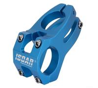 Vástago de aleación de aluminio para bicicletas con abrazadera de manillar de 31,8 mm y interfaz de tubo de dirección de 28,6 mm, material CNC 6061, 135 g (azul)
