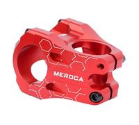 Vástago de aleación de aluminio para bicicletas de montaña que soporta disciplinas DH AM con alcance de 35 mm y ajuste de dirección de 28,6 mm (rojo)