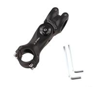 Vástago de ángulo ajustable compatible de 31,8 mm y 25,4 mm para personalización de altura del manillar de bicicleta y posicionamiento ergonómico (31,8 x 100)