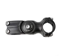 Vástago De Bicicleta 90mm Ajustable ±60 Grados Para Manillar De 31.8 mm Horquilla Delantera 28.6 mm - Aleación De Aluminio Negro