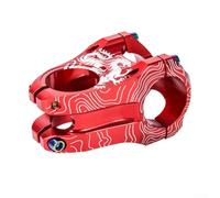 Vástago de bicicleta de 31 8 mm, aleación de aluminio hueco, longitud de 45 mm, ideal para bicicletas de montaña y carretera, ligero y fuerte para un rendimiento óptimo (rojo)