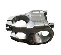 Vástago de bicicleta de aleación de aluminio con mecanizado CNC, manillar de 31 8 mm y compatibilidad con horquilla de 28 6 mm, 40 mm de largo para ciclismo de montaña (gris plateado)