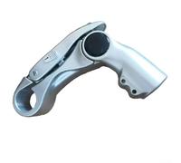 Vástago de bicicleta de aluminio diseñado para horquilla delantera de 28,6 mm y manillar de 25,4 mm con geometría de cuello de cisne totalmente ajustable de 0 a 90 grados y tornillos de bloqueo