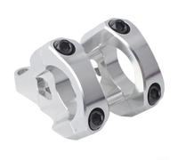 Vástago de bicicleta de doble cara de 31,8 mm, elevador de manillar de aleación de aluminio CNC 6061 para bicicleta de montaña y ciclismo DH, extensión de 52 mm, negro/plateado/naranja/morado (plata)