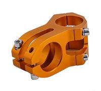 Vástago de bicicleta ligero y ajustable de 31 8 mm de diámetro, tipo corto hecho de aleación de aluminio hueco para un mejor control de conducción (naranja)