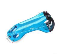 Vástago de bicicleta para carretera y MTB 31 8 mm de diámetro con elevación de 17 grados, perfecto para una mejor experiencia de conducción (azul)