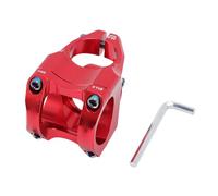 Vástago de bicicleta Vástago de manillar corto de bicicleta de montaña Aleación de aluminio CNC 31,8x35 mm Ligero Durable Ajuste universal para entusiastas del ciclismo de montaña (Roja)