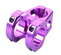 Vástago de manillar de bicicleta para Shikra, aleación de aluminio CNC, compatibilidad de 31 8 mm, 35 mm de longitud, diseñado para uso en bicicleta de montaña de vástago corto (morado)