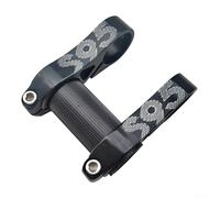 Vástago de manillar de bicicleta plegable ligero y ajustable compatible con 412 y P8, vástago de doble elevación para manubrio plegable de 25 4 mm, construcción de aleación de aluminio CNC (negro)