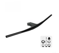 Vástago de manillar de fibra de carbono integrado, construcción T800 de alto módulo, 740 mm de ancho y 90 mm de largo, ángulo de -17 grados para carreras de campo traviesa MTB de grava (negro